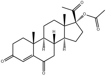 Pregn-4-ene-3,6,20-trione, 17-(acetyloxy)- Struktur