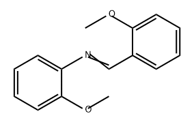 Benzenamine, 2-methoxy-N-[(2-methoxyphenyl)methylene]- Struktur