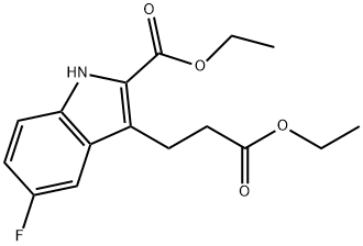 1H-Indole-3-propanoic acid, 2-(ethoxycarbonyl)-5-fluoro-, ethyl ester