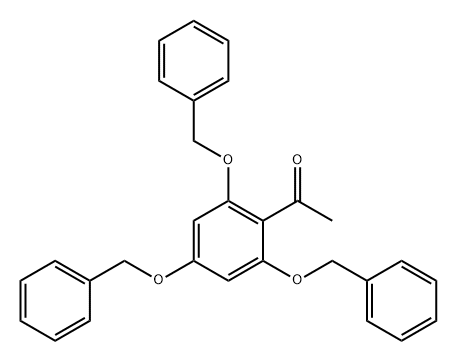 Ethanone, 1-[2,4,6-tris(phenylmethoxy)phenyl]- Struktur