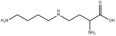 Butanoic acid, 2-amino-4-[(4-aminobutyl)amino]- Struktur