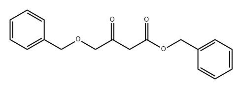 Butanoic acid, 3-oxo-4-(phenylmethoxy)-, phenylmethyl ester Struktur