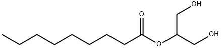 Nonanoic acid 2-hydroxy-1-(hydroxymethyl)ethyl ester Struktur