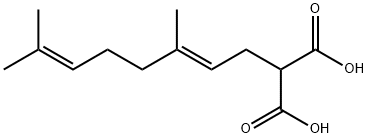 Propanedioic acid, (3,7-dimethyl-2,6-octadienyl)-, (E)- (9CI) Struktur