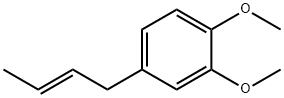 Benzene, 4-(2-butenyl)-1,2-dimethoxy-, (E)- (9CI) Struktur