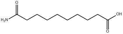 Decanoic acid, 10-amino-10-oxo- Struktur