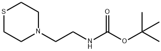 Carbamic acid, [2-(4-thiomorpholinyl)ethyl]-, 1,1-dimethylethyl ester (9CI) Struktur