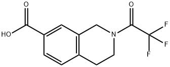 7-Isoquinolinecarboxylic acid, 1,2,3,4-tetrahydro-2-(2,2,2-trifluoroacetyl)- Struktur