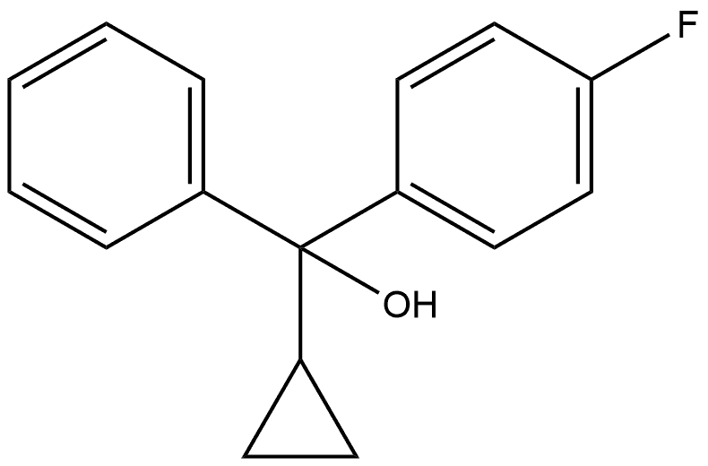 Benzenemethanol, α-cyclopropyl-4-fluoro-α-phenyl- Struktur