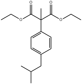 Propanedioic acid, 2-methyl-2-[4-(2-methylpropyl)phenyl]-, 1,3-diethyl ester