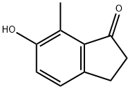 1H-Inden-1-one, 2,3-dihydro-6-hydroxy-7-methyl- Struktur