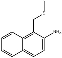 2-Naphthalenamine, 1-[(methylthio)methyl]- Struktur