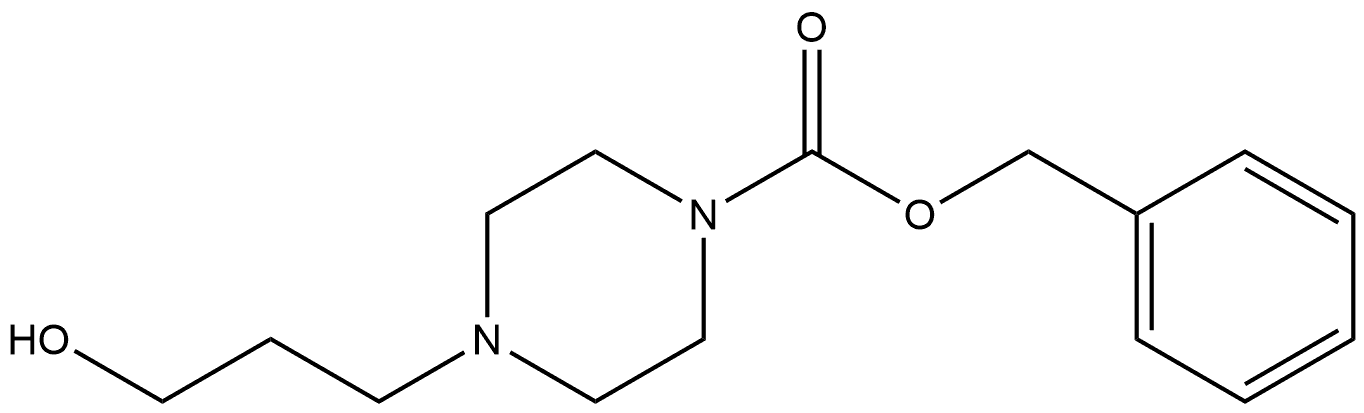 benzyl 4-(3-hydroxypropyl)piperazine-1-carboxylate Struktur