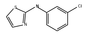 2-Thiazolamine, N-(3-chlorophenyl)- Struktur