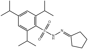 Benzenesulfonic acid, 2,4,6-tris(1-methylethyl)-, 2-cyclopentylidenehydrazide