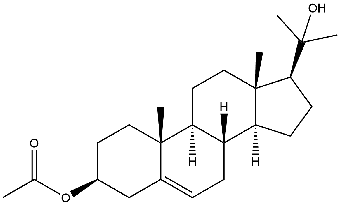 Pregn-5-ene-3,20-diol, 20-methyl-, 3-acetate, (3β)- Struktur