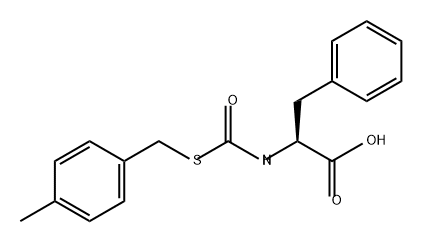 Phenylalanine, N-[[[(4-methylphenyl)methyl]thio]carbonyl]- Struktur