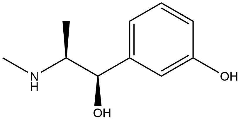 Benzenemethanol, 3-hydroxy-α-[(1S)-1-(methylamino)ethyl]-, (αR)- Struktur