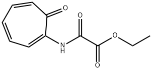 Acetic acid, 2-oxo-2-[(7-oxo-1,3,5-cycloheptatrien-1-yl)amino]-, ethyl ester Structure