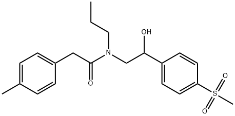 Benzeneacetamide, N-[2-hydroxy-2-[4-(methylsulfonyl)phenyl]ethyl]-4-methyl-N-propyl- Struktur