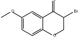 4H-1-Benzopyran-4-one, 3-bromo-2,3-dihydro-6-methoxy- Struktur