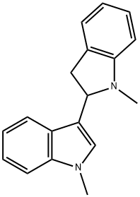 2,3'-Bi-1H-indole, 2,3-dihydro-1,1'-dimethyl- Struktur