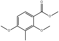 Benzoic acid, 2,4-dimethoxy-3-methyl-, methyl ester Struktur