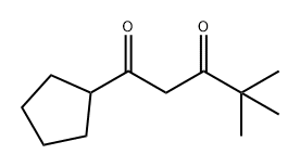 1,3-Pentanedione, 1-cyclopentyl-4,4-dimethyl- Struktur