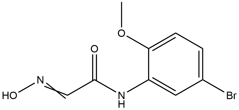 N-(5-Bromo-2-methoxyphenyl)-2-(hydroxyimino)acetamide Struktur