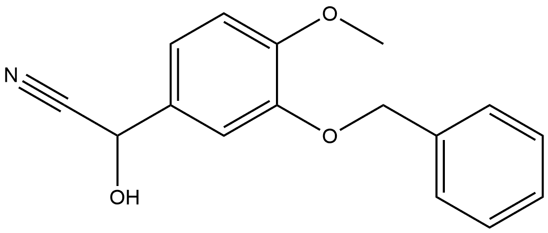 Benzeneacetonitrile, α-hydroxy-4-methoxy-3-(phenylmethoxy)-