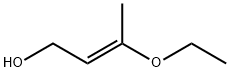 2-Buten-1-ol, 3-ethoxy-, (2E)- Struktur