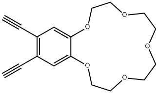 1,4,7,10,13-Benzopentaoxacyclopentadecin, 15,16-diethynyl-2,3,5,6,8,9,11,12-octahydro- Struktur