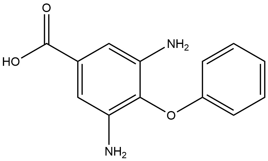 Benzoic acid, 3,5-diamino-4-phenoxy- Struktur