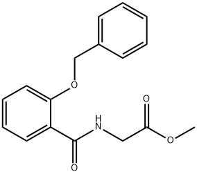 Glycine, N-[2-(phenylmethoxy)benzoyl]-, methyl ester Struktur