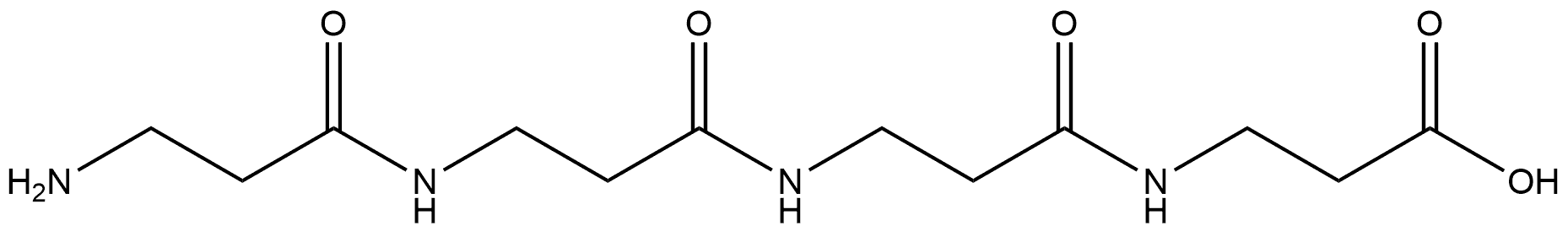 β-Alanine, β-alanyl-β-alanyl-β-alanyl- Struktur