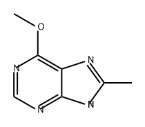 9H-Purine, 6-methoxy-8-methyl- Struktur