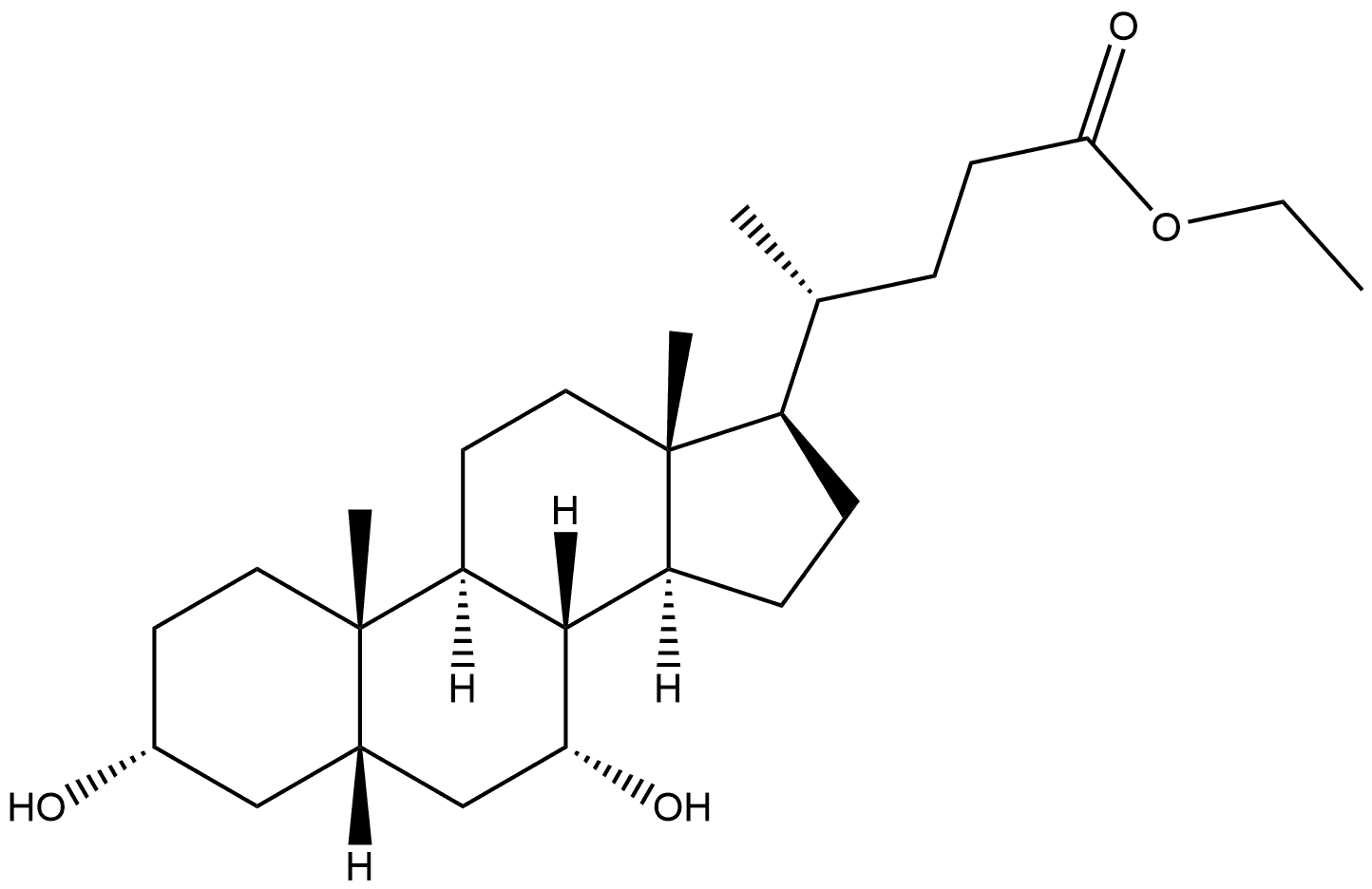 Ethyl chenodeoxycholate Struktur