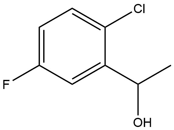 Benzenemethanol, 2-chloro-5-fluoro-α-methyl- Struktur