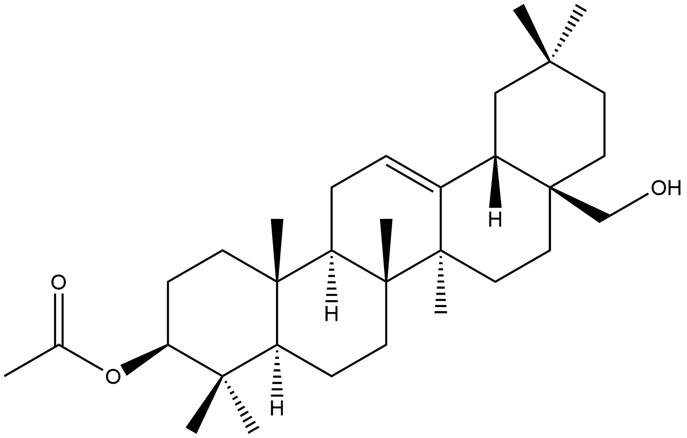 Olean-12-ene-3,28-diol, 3-acetate, (3β)- Struktur