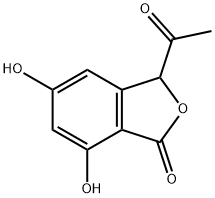 1(3H)-Isobenzofuranone, 3-acetyl-5,7-dihydroxy- Struktur