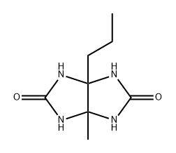 Imidazo[4,5-d]imidazole-2,5(1H,3H)-dione, tetrahydro-3a-methyl-6a-propyl- Struktur