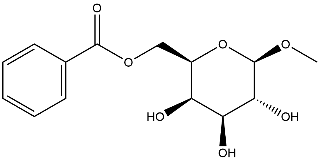 β-D-Galactopyranoside, methyl, 6-benzoate Struktur