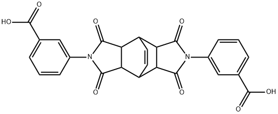 Benzoic acid, 3,3'-(3a,4,4a,5,7,7a,8,8a-octahydro-1,3,5,7-tetraoxo-4,8-ethenobenzo[1,2-c:4,5-c']dipyrrole-2,6(1H,3H)-diyl)bis- (9CI) Struktur