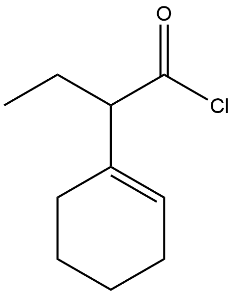 1-Cyclohexene-1-acetyl chloride, α-ethyl- Struktur