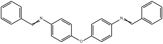 Benzenamine, 4,4'-oxybis[N-(phenylmethylene)- Struktur