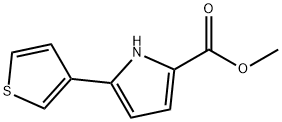 1H-Pyrrole-2-carboxylic acid, 5-(3-thienyl)-, methyl ester Struktur