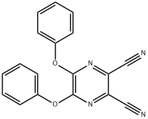 5,6-diphenoxypyrazine-2,3-dicarbonitrile Struktur