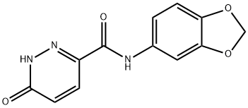 3-Pyridazinecarboxamide,N-1,3-benzodioxol-5-yl-1,6-dihydro-6-oxo-(9CI) Struktur