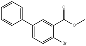 [1,1'-Biphenyl]-3-carboxylic acid, 4-bromo-, methyl ester Struktur