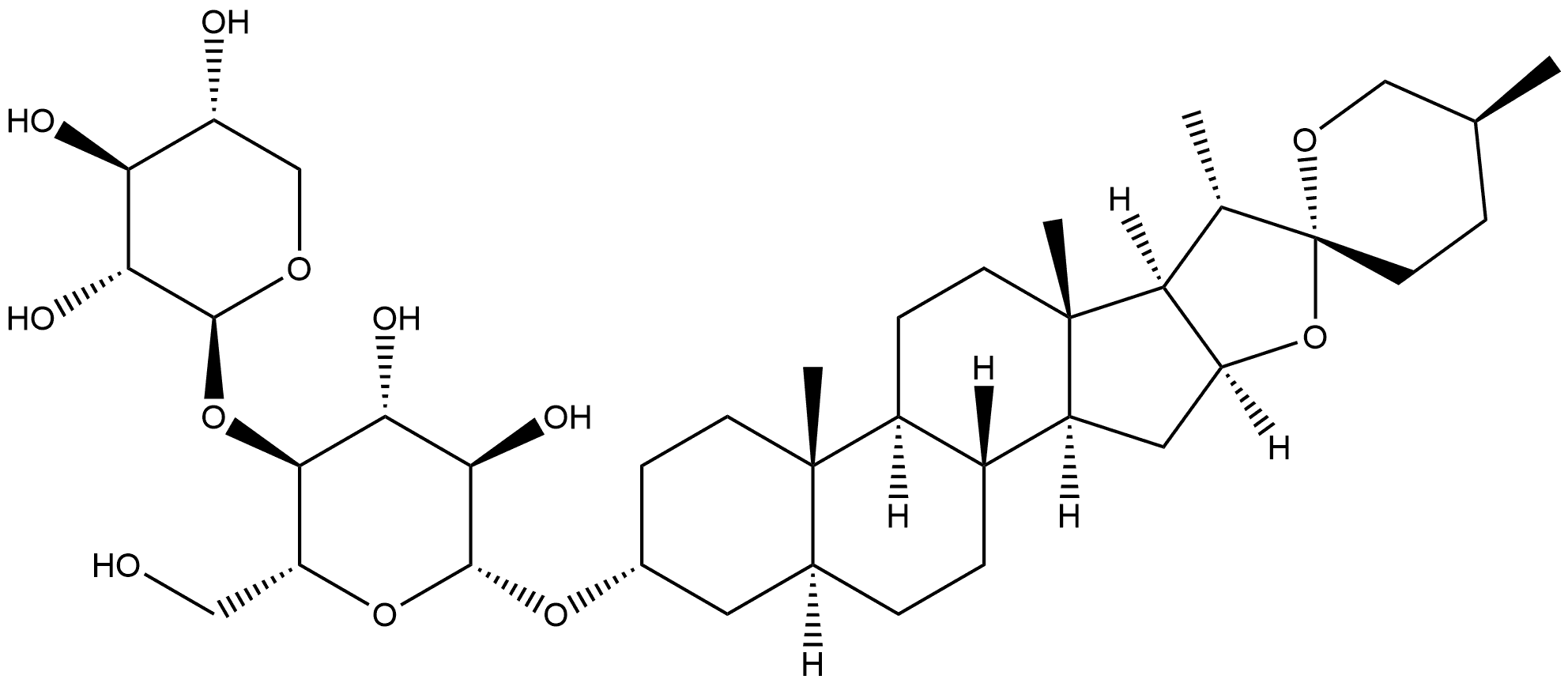 aspafilioside A Struktur